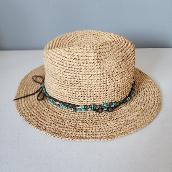 Kooringal Straw Fedora Hat \